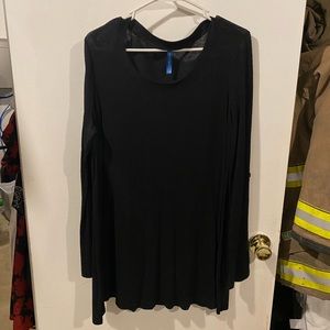 Large black long sleeve shirt/blouse